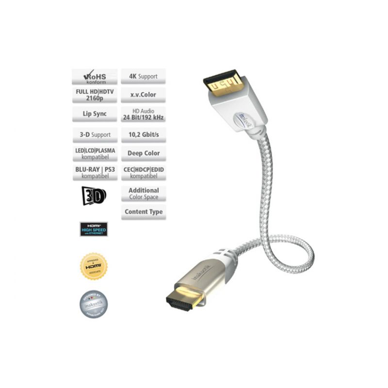 Кабель HDMI Inakustik Premium HDMI Mini 1.5m