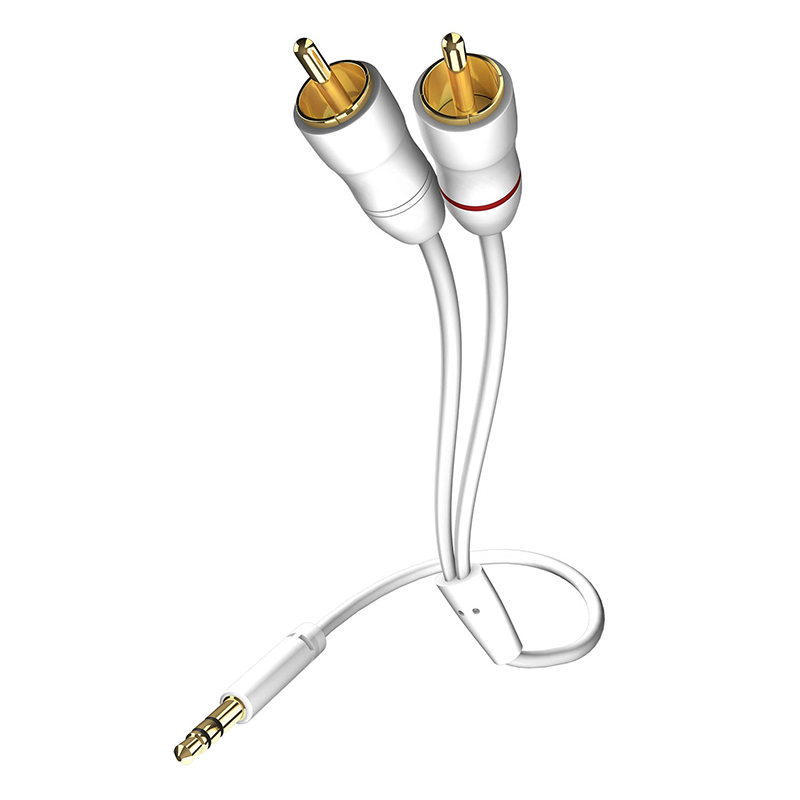Inakustik Star MP3 Audio Cable 3.5 Phone <> 2RCA 0.75m 0031000075