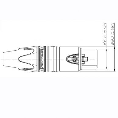 Разъем XLR (Мама) Neutrik NC3FXX-B