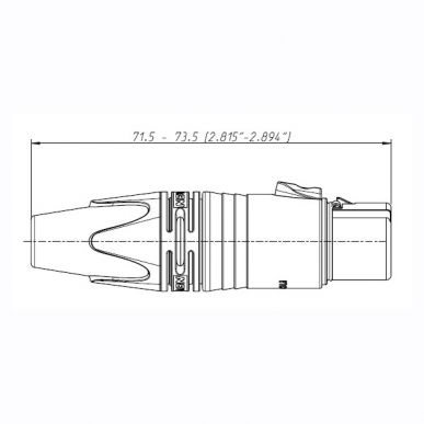 Разъем XLR (Мама) Neutrik NC3FXX-B