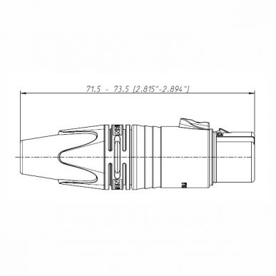 Разъем XLR (Мама) Neutrik NC3FXX