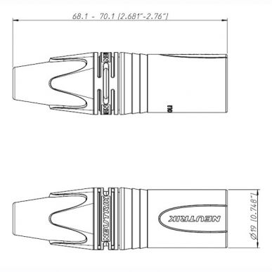 Разъем XLR (Папа) Neutrik NC3MXX