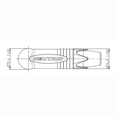 Разъем Jack 6,3 Mono Neutrik NP2RX