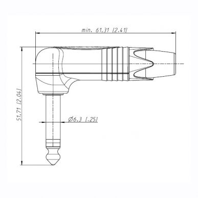 Разъем Jack 6,3 Mono Neutrik NP2RX-B