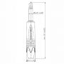 Разъем Jack 6,3 Mono Neutrik NP2X-B