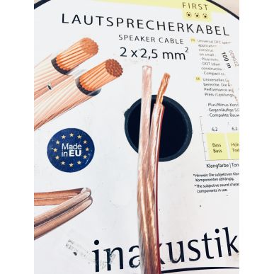 Акустический кабель Install LS cable 2 x 2.5 mm2, 100 m, 009022(First)