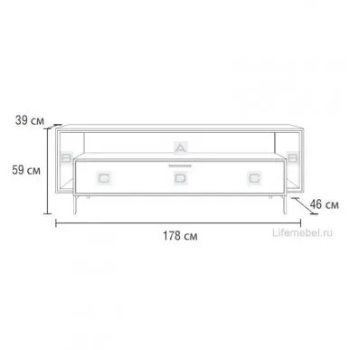 BDI Cavo 8167 Graphite