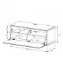 Тумба для ТВ Sonorous ST 110F BLK WHT BS