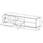 Тумба для ТВ Sonorous LB 1181 GWHT OAK