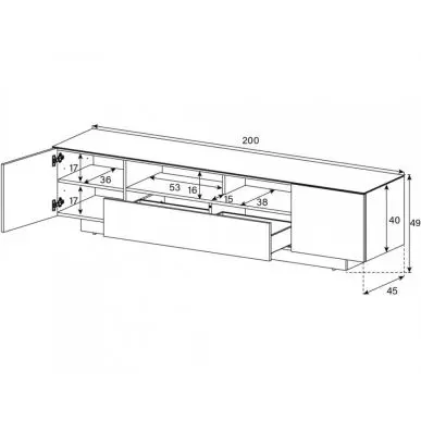 Тумба для ТВ Sonorous LB 2030 VIC